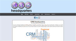 Desktop Screenshot of crmheadquarters.com