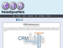 Tablet Screenshot of crmheadquarters.com